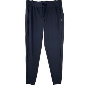 Athleta Black Jogger Pants Size 14 Tall Zip Pockets